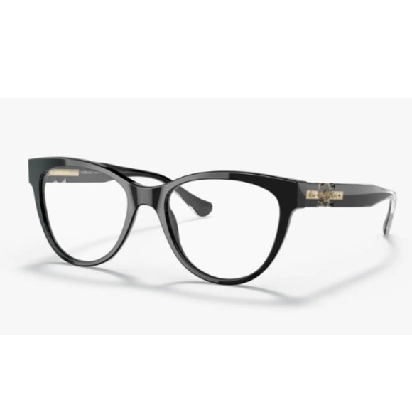 Authentic Versace Eyeglasses VE3304 GB1 Black Full Rim Frames 53MM RX-ABLE